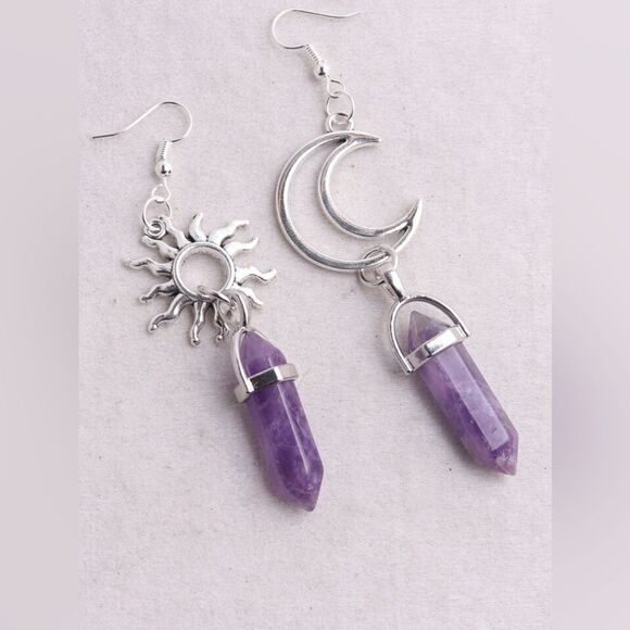 Crystal drop earrings M851 - Picture 1 of 6